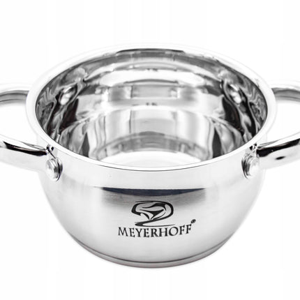 Kookpan 2,5 Liter RVS met Deksel – 18 cm Inductie Pan – Maatverdeling – Alle Warmtebronnen