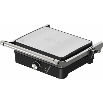 BROCK Grote Contactgrill – Tafelgrill & Tosti Apparaat – Grillplaat 30 x 24 cm – Instelbare Temperatuur – PFAS Vrij – 1500W – Zwart