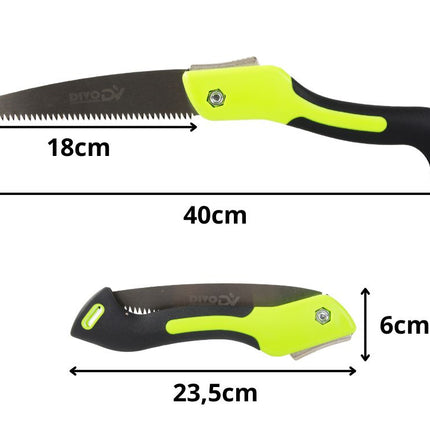 Opvouwbare Handzaag 18 cm – Snoeizaag – Takkenzaag – Zaag voor Hout, Takken en Camping – Inklapbaar