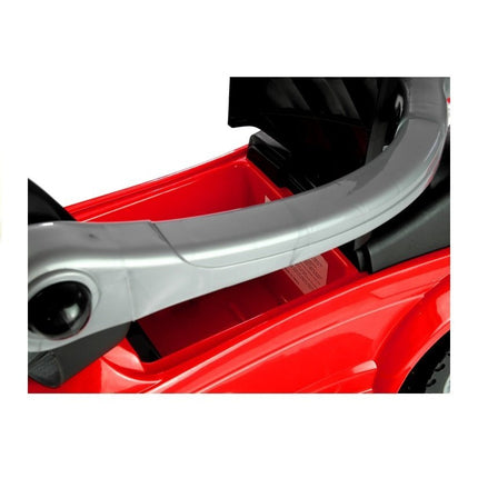 3 in 1 sportauto loopauto met 5 geluiden op het stuur belastbaar tot 27 kg rood