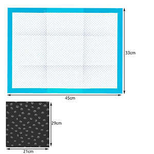 Puppy Trainingspads 100 Stuks 45 x 33 cm – Puppy Onderleggers – Zindelijkheidstraining – Absorberende Puppy Pads – Inclusief 30 Poepzakjes