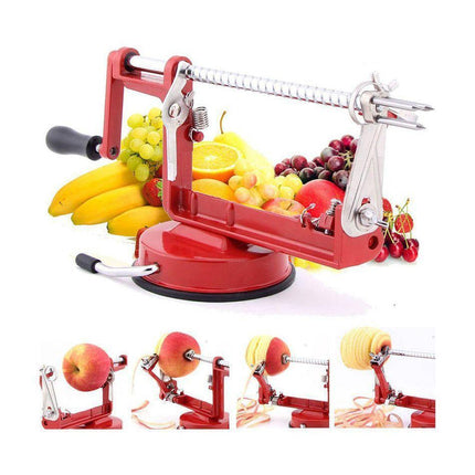 3 in 1 appelboor, schiller en groentesnijder voor aardappelen en fruit