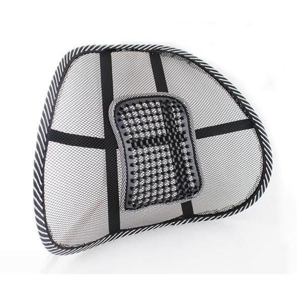 Malatec Corrigerende Rugsteun – Bureaustoel & Autostoel – Ergonomische Lendensteun – Met Massagekralen – Ademend Gaas – Houdingscorrectie