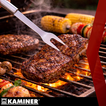 BBQ Gereedschapset 6-delig RVS – Complete Barbecue Accessoires Set met Opbergkoffer