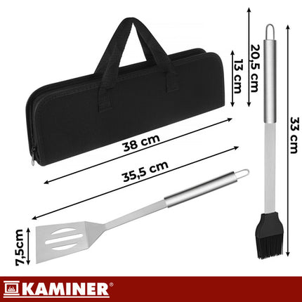 BBQ Gereedschapset 6-delig RVS – Complete Barbecue Accessoires Set met Opbergkoffer