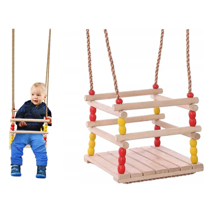 Tuinschommel Houten Schommelstoel Kinderen - Schommelzitje Tuin - Vanaf 2 jaar