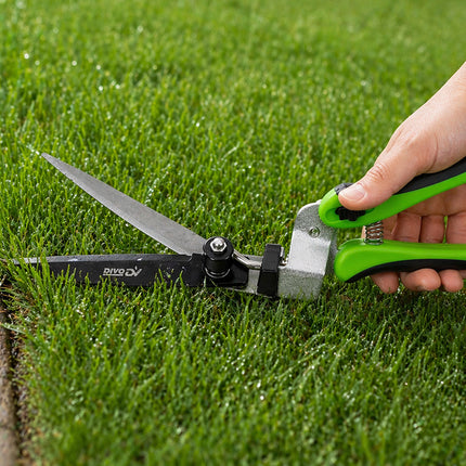 Grasschaar met 180° Draaibaar Snijblad – Handmatige Grasschaar – Heggenschaar – Voor Gazonranden en Struiken