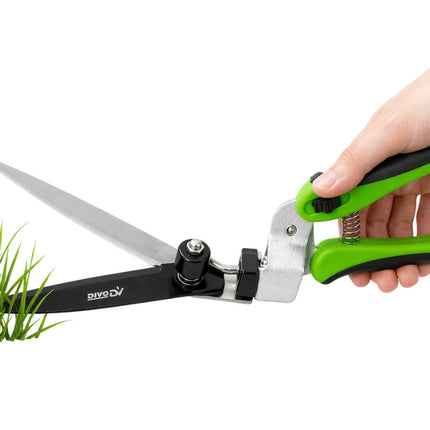 Grasschaar met 180° Draaibaar Snijblad – Handmatige Grasschaar – Heggenschaar – Voor Gazonranden en Struiken