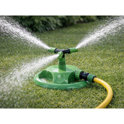 Divodv Tuinsproeier 360° Draaibaar – 3-Arms Gazonsproeier voor 180 m² – Automatische Sprinkler voor Tuin, Gazon & Bloemperken