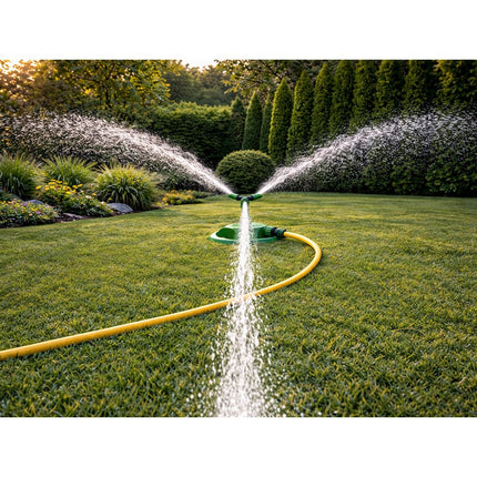 Divodv Tuinsproeier 360° Draaibaar – 3-Arms Gazonsproeier voor 180 m² – Automatische Sprinkler voor Tuin, Gazon & Bloemperken