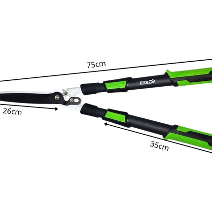 Telescopische Heggenschaar 75-96 cm – Verstelbare Handmatige Heggenschaar – Voor Hagen en Struiken – 26 cm Messen