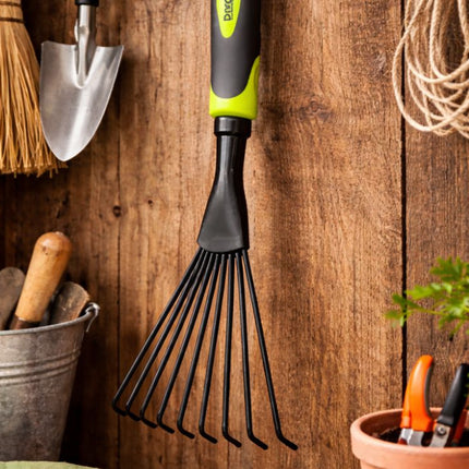 Handhark 38 cm – Waaierhark – Tuinhark voor Bloemen, Borders en Bladeren – Metalen Tanden