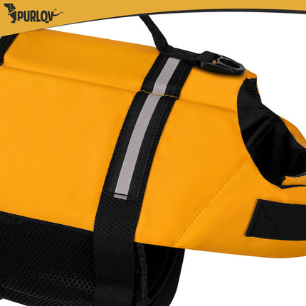 Reddingsvest Hond S – Honden Zwemvest 4-7 kg – Veiligheidsvest voor Honden – Reflecterend – Geel