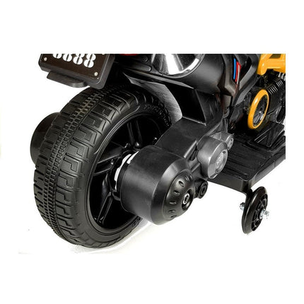 Elektrische naked bike - kindermotor - motor voor kinderen tot 25kg max 1-3 km/h geel