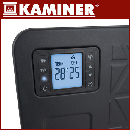 Kaminer Ziflo 2300W Elektrische Convectorkachel – WiFi App-bediening – Energiebesparend – Turboheater – 24H Timer – Oververhittings- & Kantelbeveiliging