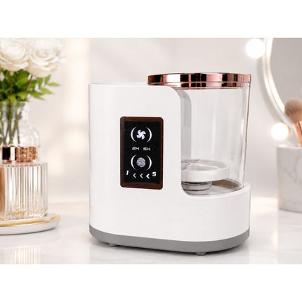 Elektrische Make-up Kwastenreiniger – Automatische Kwastenreiniger met Droogfunctie – USB-C – Wit