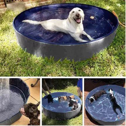 Hondenzwembad Opvouwbaar 100 x 30 cm – Antislip Hondenbad – Koelbad voor Honden – 230 Liter – Opvouwbaar Zwembad voor Honden