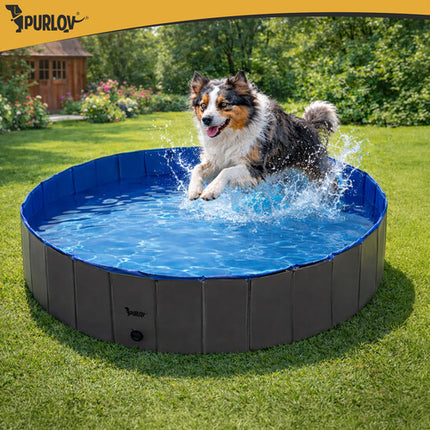 Hondenzwembad Opvouwbaar 160 x 30 cm – Groot Antislip Koelbad voor Honden – 600 Liter – Opvouwbaar Hondenbad