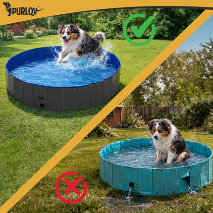 Hondenzwembad Opvouwbaar 160 x 30 cm – Groot Antislip Koelbad voor Honden – 600 Liter – Opvouwbaar Hondenbad