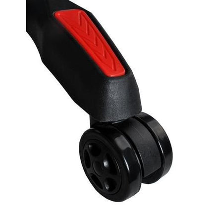 Dunmoon deluxe verstelbare game stoel met uitschuifbare voetensteun zwart/rood