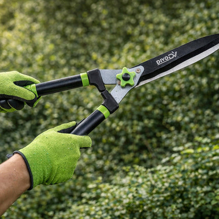 Heggenschaar 59 cm – Handmatige Heggenschaar – Tuinschaar voor Hagen, Struiken en Sierplanten – Gehard Staal