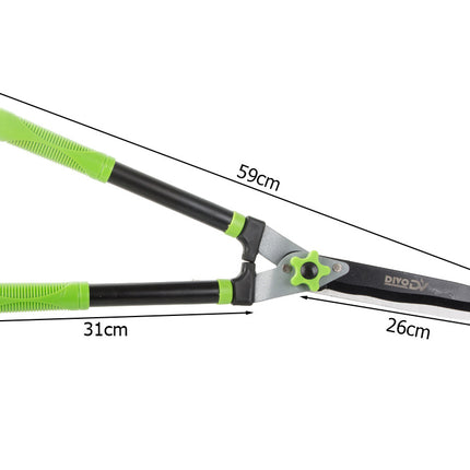 Heggenschaar 59 cm – Handmatige Heggenschaar – Tuinschaar voor Hagen, Struiken en Sierplanten – Gehard Staal