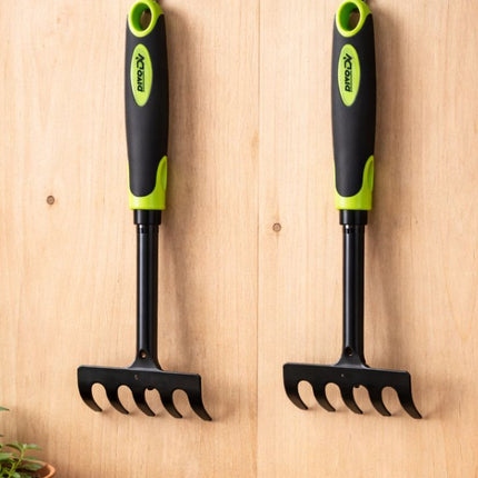 Handhark 29 cm – Tuingrabbel – Handhark voor Bloembedden, Borders en Moestuin – Metalen Hark