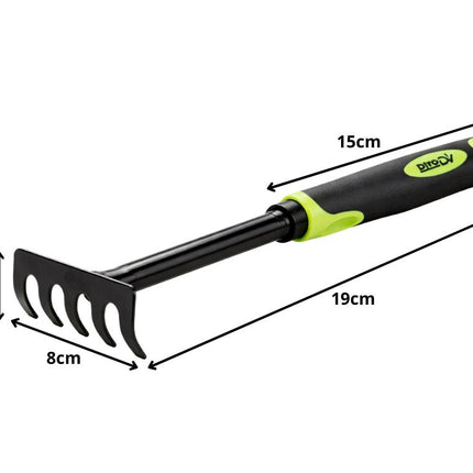 Handhark 29 cm – Tuingrabbel – Handhark voor Bloembedden, Borders en Moestuin – Metalen Hark