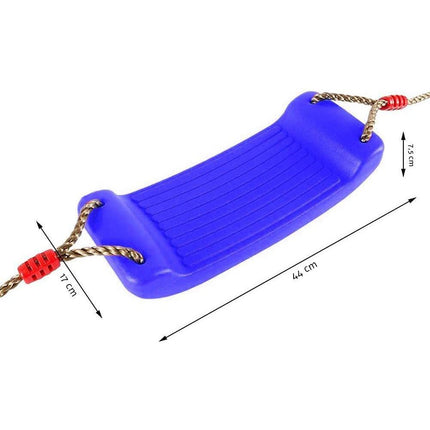 Tuinschommel voor kinderen / kinderschommel met touwen max 100kg blauw 44cm x 17cm