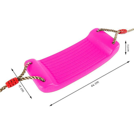Tuinschommel voor kinderen / kinderschommel met touwen max 100kg roze 44cm x 17cm