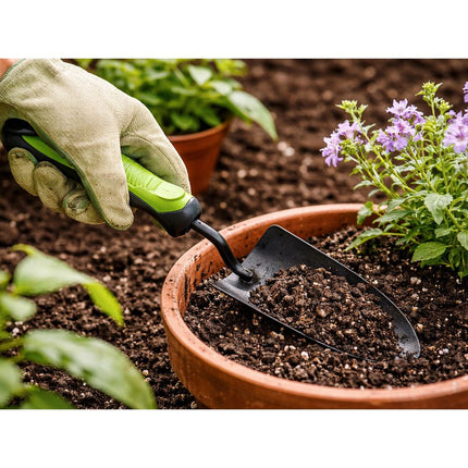 Tuingereedschapset 3-delig met Tas – Snoeischaar, Troffel en Schoffel – Tuingereedschap – Ergonomisch – Zwart/Groen