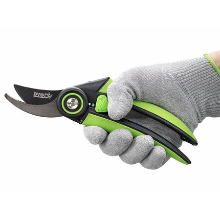 Tuingereedschapset 4-delig – Snoeischaar, Troffel, Handvork en Cultivator – Tuingereedschap – Ergonomisch – Zwart/Groen
