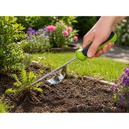 Tuingereedschapset 4-delig met Tas – Snoeischaar, Troffel, Handhark en Onkruidsteker – Tuingereedschap – Ergonomisch – Zwart/Groen