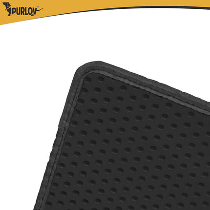 Kattenbakmat XXL 75 x 55 cm – Dubbele Laag Honingraat – Kattenbak Uitloopmat – Waterdicht – Antislip – Zwart