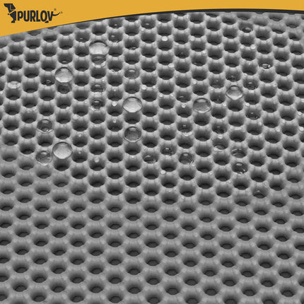 Kattenbakmat XXL 75 x 55 cm – Dubbele Laag Honingraat – Kattenbak Uitloopmat – Waterdicht – Antislip – Grijs