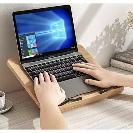 Boekensteun Bamboe – Duurzame Boekenstandaard en Tablet Houder - Houten Receptenboekhouder voor Keuken en Bureau