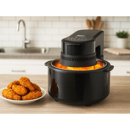 SPRX Olievrije Airfryer 5L 1200W - Gezond Koken Zonder Olie - Snel Knapperig en Moeiteloos - Voor Elke Dag - Zwart