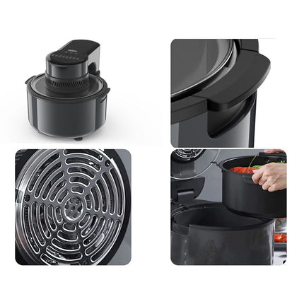 SPRX Olievrije Airfryer 5L 1200W - Gezond Koken Zonder Olie - Snel Knapperig en Moeiteloos - Voor Elke Dag - Zwart