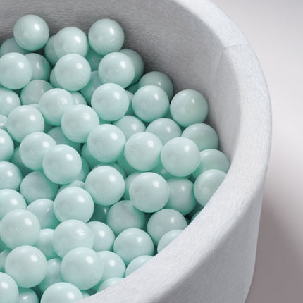 Trendmix Extra Groen Mint Ballenbak Ballen – Set van 50 Stuks – 6 cm – Veilig & Flexibel – Parelmoer Mint