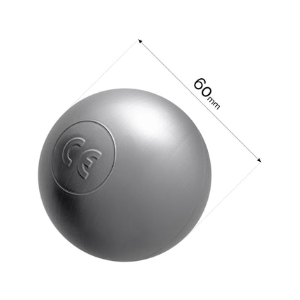 Trendmix Extra zilveren Ballenbak Ballen – Set van 50 Stuks – 6 cm – Veilig & Flexibel – Zilver