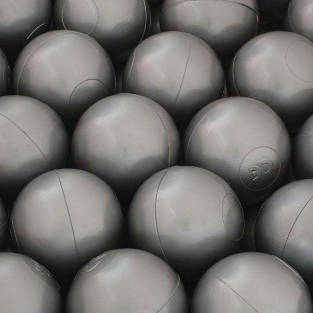 Trendmix Extra zilveren Ballenbak Ballen – Set van 50 Stuks – 6 cm – Veilig & Flexibel – Zilver