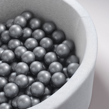 Trendmix Extra zilveren Ballenbak Ballen – Set van 50 Stuks – 6 cm – Veilig & Flexibel – Zilver