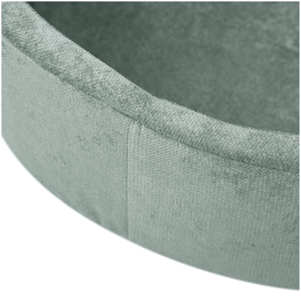 Trendmix Luxe Ronde Ballenbak voor Kinderen en Baby's – Ballenbad 90x30 cm – Groen Premium Chenille – 200 Kleurrijke Ballen 6 cm Parel, Mint & Goud