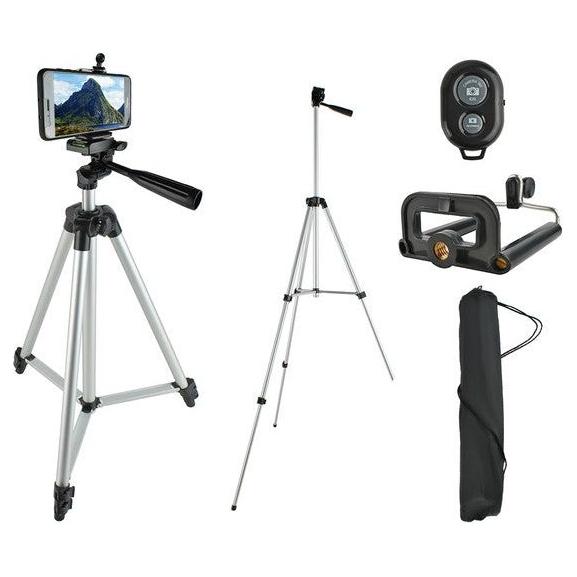 Izoxis tripod smartphone statief met afstandsbediening en bluetooth voor IOS en Android
