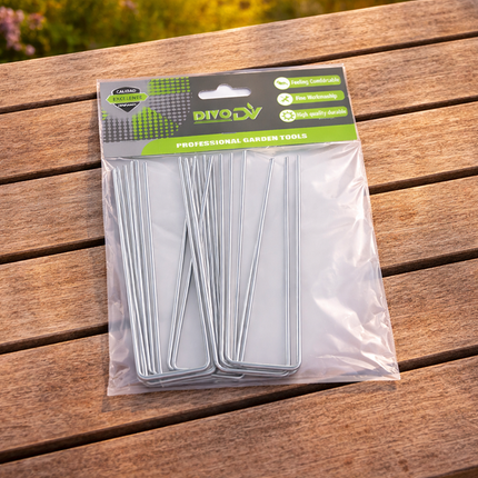 Grondpennen 10 Stuks 15 cm – Grondankers voor Antiworteldoek, Onkruiddoek, Worteldoek en Agrotextiel – Metalen U-Pinnen