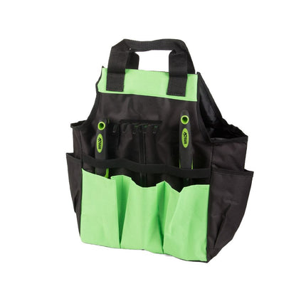 Gereedschapstas Tuin – Tuingereedschap Tas – Gereedschap Organizer – Grote Opbergtas voor Tuingereedschap, Werkplaats, Garage en Klussen – Zwart/Groen