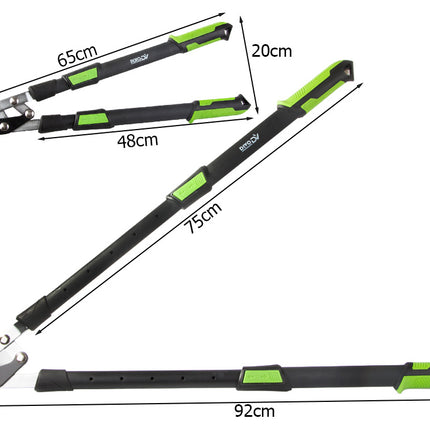 Telescopische Takkenschaar 65-92 cm – Snoeischaar voor Dikke Takken – Telescopische Takschaar – Gehard Staal