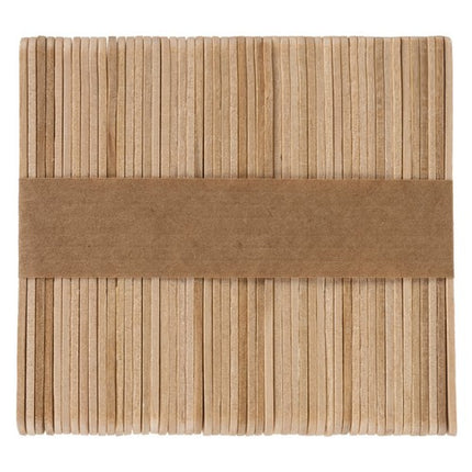 Ruhhy Siliconen IJsjesvorm – 4 IJsjes van 80 ml – Inclusief 50 Houten Stokjes – Flexibel & Herbruikbaar – Zwart