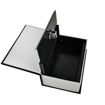 Malatec Verborgen Kluis in Boek – Discrete Opbergkluis – Stalen Binnenkast – Sleutelslot – 18 × 11,5 × 5,6 cm