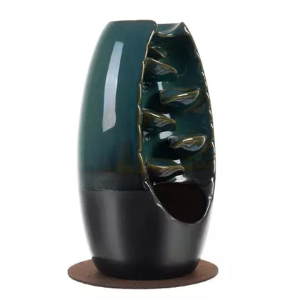 Wierook waterval kegel brander van keramiek inclusief wierrook kegels